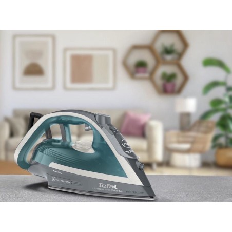 Tefal Ultragliss FV6842E0 Dampstrygejern 2800W - Effektiv, Stilfuld & Brugervenlig i Blå, Grå & Hvid