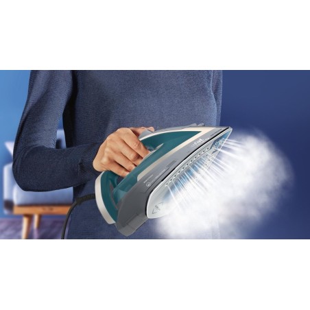Tefal Ultragliss FV6842E0 Dampstrygejern 2800W Blå Grå Hvid