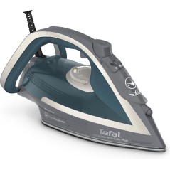 Tefal Ultragliss FV6842E0 Dampstrygejern 2800W - Effektiv, Stilfuld & Brugervenlig i Blå, Grå & Hvid