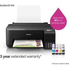 Epson EcoTank ET-1810 Blækprinter - Effektiv, Økonomisk og Miljøvenlig Printløsning!