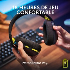 Logitech Lightspeed G435 Trådløs Headset - Sort | Ultimativ Lyd og Komfort til Gamere