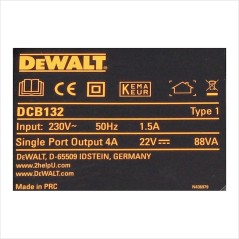 DeWALT XR Batterioplader - Effektiv, Hurtig og Pålidelig Opladning – Varenummer: 5035048640692
