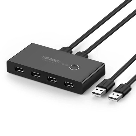 Ugreen USB Sharing Switch 4 porte - Effektiv deling af periferiudstyr | Varenummer: 6957303837670