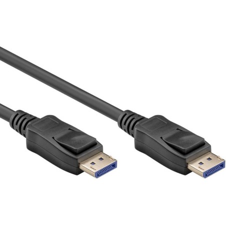 Pro DisplayPort Cable v2.0 - Sort - 3m | Højkvalitets Displayportkabel til Optimal Ydelse
