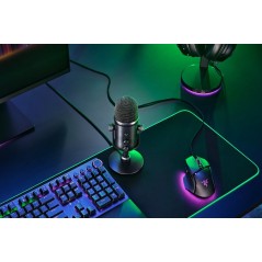 Razer Seiren V2 Pro Mikrofon i Sort - Professionel Lydkvalitet til Streaming og Optagelse