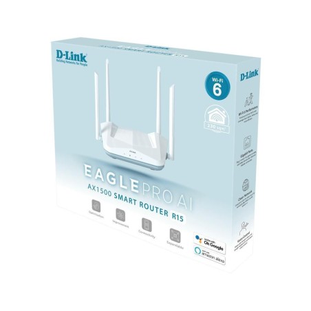 D-Link R15 Trådløs Router - Hurtig og Stabil Internetforbindelse til Dit Hjem - Varenummer: 0790069459573
