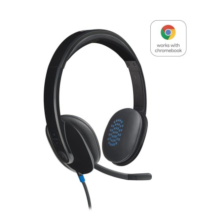 Logitech H540 USB Headset 981-000480 - Komfort, Klarhed og Kvalitet i Sort