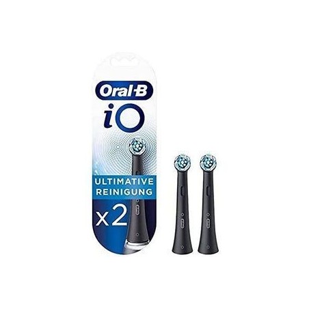 "Oral-B iO Ultimate Clean Sort Ekstra Tandbørstehoved - Optimal Rensning og Friskhed"