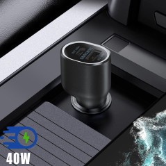 Samsung 40Watt Bilstrømsadapter - Effektiv og Pålidelig Energikilde til Din Bil (Varenr. 8806094000795)