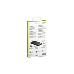 goobay Powerbank 10000mAh 2xUSB-A 1xUSB-C Sort