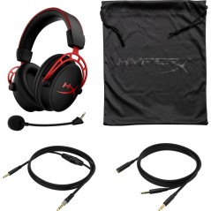 HyperX Cloud Alpha Kabling Headset - Sort/Rød | Komfortabelt & Højlydt Spiloplevelse