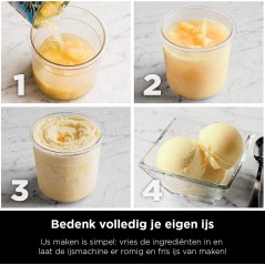 Ninja Creami Sorbetblender 473ml - Sort/Sølv | Lav lækre, hjemmelavede sorbeter!