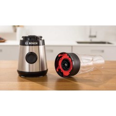 Bosch Serie | 2 VitaPower MMB2111M Blender i Rustfrit Stål - Kraftfuld og Elegant til Dit Køkken!