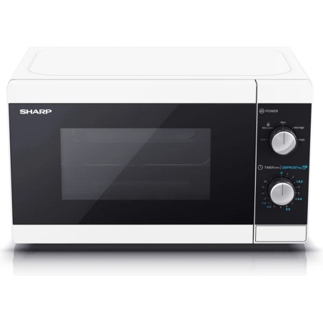 Sharp YC-MS01E-W Mikrobølgeovn - Elegant Hvid Design til Hurtig Madlavning og Optimal Bekvemmelighed