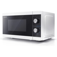 Sharp YC-MS01E-W Mikrobølgeovn - Elegant Hvid Design til Hurtig Madlavning og Optimal Bekvemmelighed