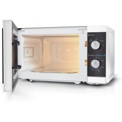 Sharp YC-MS01E-W Mikrobølgeovn - Elegant Hvid Design til Hurtig Madlavning og Optimal Bekvemmelighed