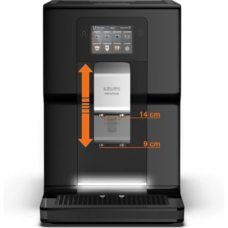Krups Intuition Preference EA873 Automatisk kaffemaskine Sort