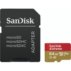 SanDisk Extreme microSDXC 64GB 170MB/s - Hurtig, Pålidelig og Ideel til Dine Enheder!