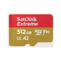 SanDisk Extreme microSDXC 512GB 190MB/s - Hurtig, Pålidelig & Optimal Ydelse til Dine Enheder!