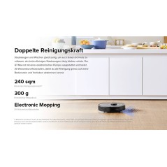 Roborock Q7 Max Støvsuger - Effektiv Robotstyret Støvsuger i Sort med 0.47 liter Beholder - Rengøring gjort Let!