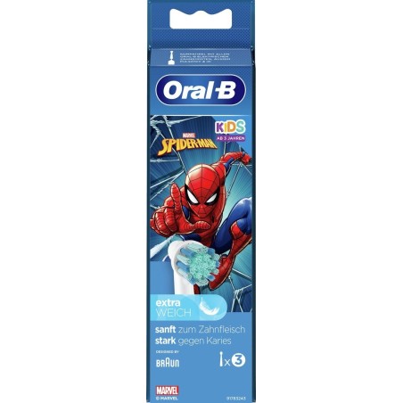 Oral-B Ekstra tandbørstehoved Spiderman