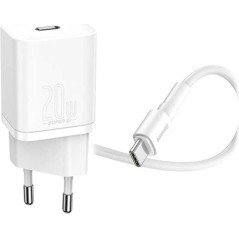 Baseus 20W Power Adapter - High-Efficiency Dual-Port Charger for Fast and Reliable Charging