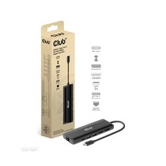 Oplev Club 3D CSV-1597 8-in-1 USB-C Gen1 Dockingstation - Den Ultimative Løsning til Effektiv Multi-Connectivitet!