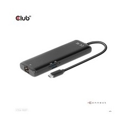 Oplev Club 3D CSV-1597 8-in-1 USB-C Gen1 Dockingstation - Den Ultimative Løsning til Effektiv Multi-Connectivitet!