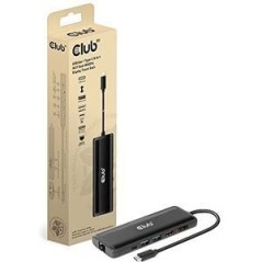 Oplev Club 3D CSV-1597 8-in-1 USB-C Gen1 Dockingstation - Den Ultimative Løsning til Effektiv Multi-Connectivitet!