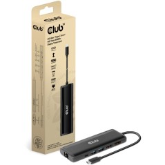 Oplev Club 3D CSV-1597 8-in-1 USB-C Gen1 Dockingstation - Den Ultimative Løsning til Effektiv Multi-Connectivitet!