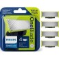Philips OneBlade QP240 Barberhoved Sort Grøn Sølv Philips OneBlade QP240 Barberhoved Sort Grøn Sølv