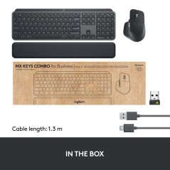 Logitech MX Keys Combo for Business - Trådløst Tastatur og Mus-sæt til Professionel Brug | Varenummer: 5099206104464