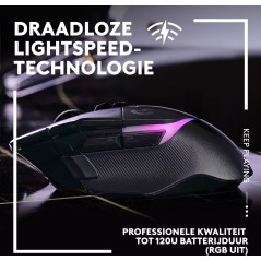 Logitech G G502 X PLUS - Optisk Trådløs Gaming Mus i Sort | Ultimativ Præcision og Komfort