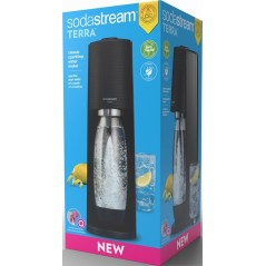 SodaStream TERRA Sodavandsmaskine Sort - Sprudlende Fornøjelse Hjemme! 