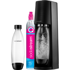 SodaStream TERRA Sodavandsmaskine Sort - Sprudlende Fornøjelse Hjemme! 