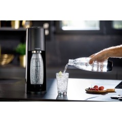 SodaStream TERRA Sodavandsmaskine Sort - Sprudlende Fornøjelse Hjemme! 