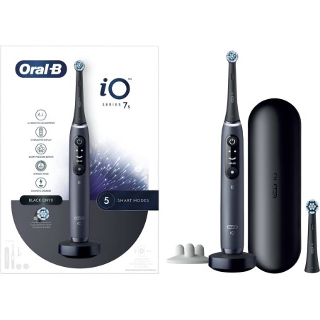 Oral-B iO Series 7S Black Onyx Elektrisk Tandbørste - Ultimativ Rengøring & Smart Technologie