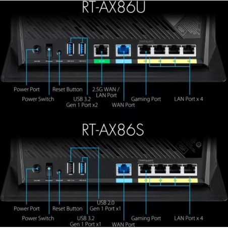 ASUS RT-AX86U Pro Trådløs Router - Hurtigere, Stabil og Effektiv Internetoplevelse | Varenummer: 4718017586696