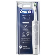 Få Strålende Hvide Tænder med Oral-B Hvid Tandbørste Pro – Effektiv Rengøring & Moderne Design!