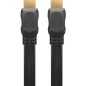 High Speed HDMI Cable with Ethernet, 1.5 m Fladt - HDMI male (type A) HDMI male (type A) High Speed HDMI Cable with Ethernet, 1.5 m Fladt - HDMI male (type A) HDMI male (type A)