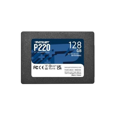 Patriot P220 128GB 2.5" SATA-300 SSD - Hurtig, Pålidelig og Effektiv Lagerløsning