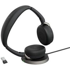 Køb Jabra Evolve2 65 Flex MS Stereo Trådløs Headset - Sort | Komfort & Kvalitet i Ét!