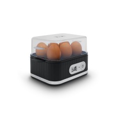 FRITEL Family Æggekoger Sort/Transparent - Perfekt til Morgenmad og Lette Måltider!