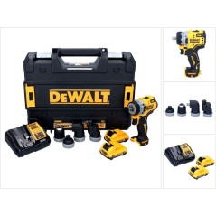 DeWalt 12V XR DCD703L2T-QW Multi-Head Bore-/Skruemaskine - Effektiv, Kompakt og Inklusiv 2x3Ah Batterier!