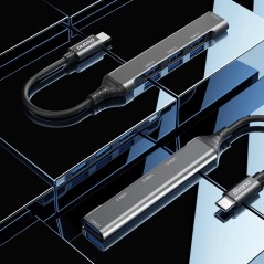 Dudao A16T USB-A HUB 4 Porte - Effektivitet og Alsidighed i Ét Design!