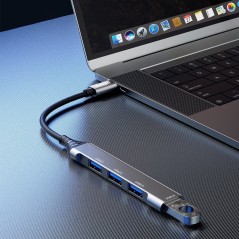 Dudao A16T USB-A HUB 4 Porte - Effektivitet og Alsidighed i Ét Design!