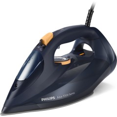Philips Azur 7000 Series DST7060 Dampstrygejern 3000W - Effektiv, kraftfuld og ergonomisk strygning i Blågul!