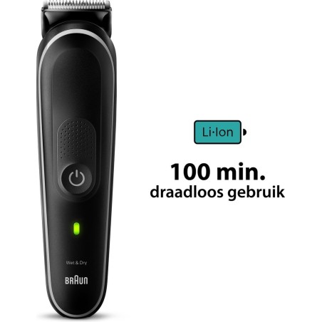 Få det perfekte look med BRAUN Grå Trimmer MGK5410 - Præcision og alsidighed i ét!
