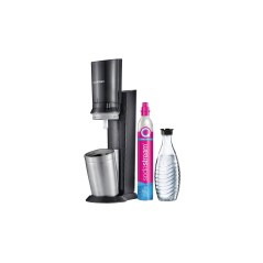 SodaStream Crystal 3.0 Sodavandsmaskine Sort – Inkl. Glasflaske – Forvandl Vand til Sprudlende Hygge!