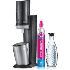 SodaStream Crystal 3.0 Sodavandsmaskine Sort – Inkl. Glasflaske – Forvandl Vand til Sprudlende Hygge!